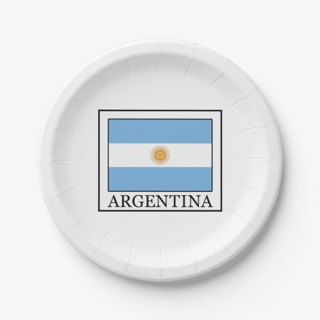 Argentina Paper Plate (Front)