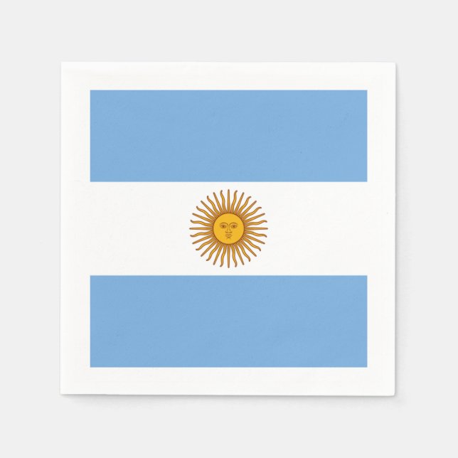 Argentina Party Paper Napkins (Front)