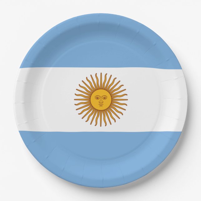 Argentina Party Paper Plate (Front)