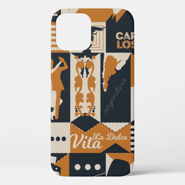 argentina pattern seamless design illustration Case-Mate iPhone case (Back)