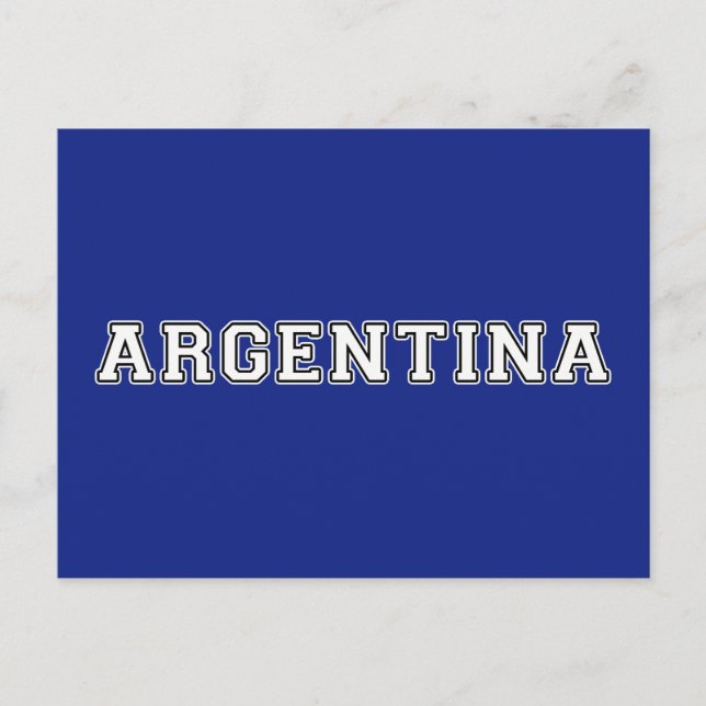 Argentina Postcard (Front)