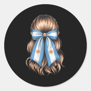 Argentina Pride Argentinian Flag Classic Round Sticker