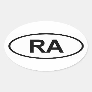 Argentina "RA" Oval Sticker