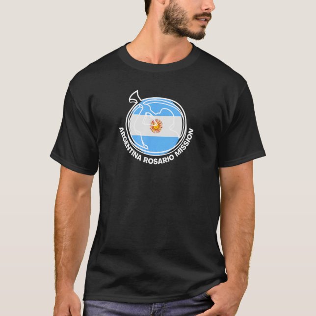 Argentina Rosario LDS Mission Proud Mormon Mission T-Shirt (Front)