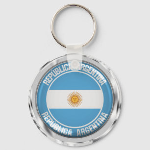 Argentina Round Emblem Key Ring