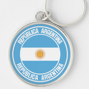 Argentina Round Emblem Key Ring