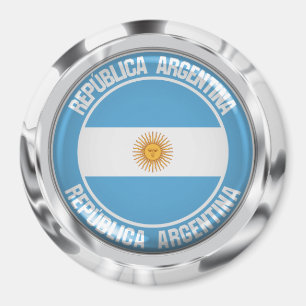 Argentina Round Emblem Magnet