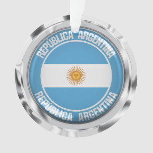Argentina Round Emblem Ornament