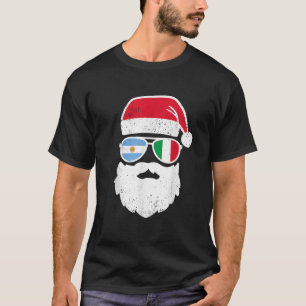 Argentina Santa Claus Christmas Funny Italian Arge T-Shirt