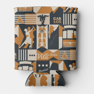 Argentina: Seamless Ethnic Illustration. Can Cooler