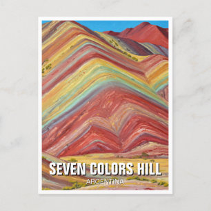 Argentina Seven Colors Hill Quebrada de Humahuaca Postcard