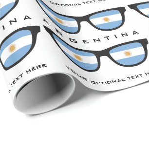 Argentina Shades custom text & colour gift wrap