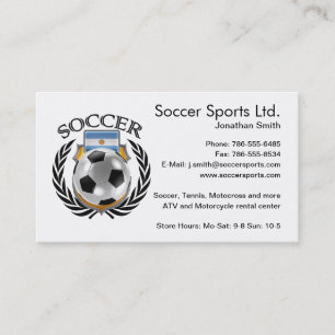 Argentina Soccer 2016 Fan Gear Business Card