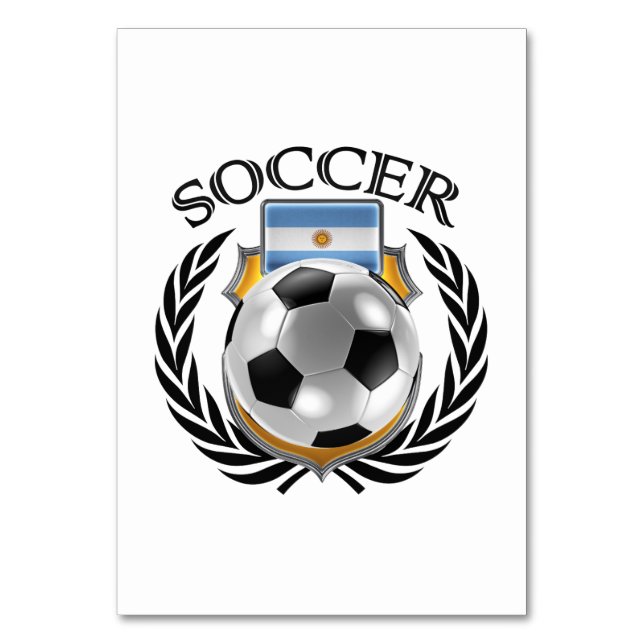 Argentina Soccer 2016 Fan Gear Table Number (Back)