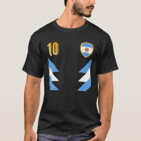 Argentina Soccer Argentinian Football Retro 10 Jer
