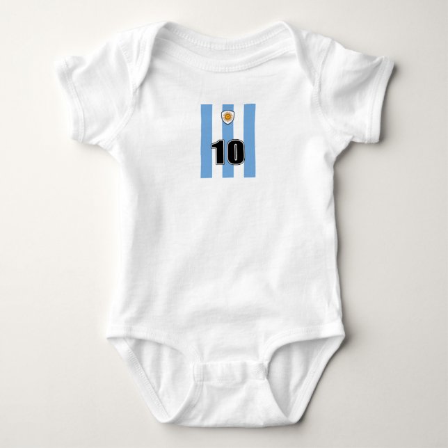 Argentina soccer baby bodysuit (Front)