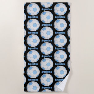 Argentina soccer  beach towel