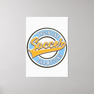 Argentina Soccer Champions Canvas Print