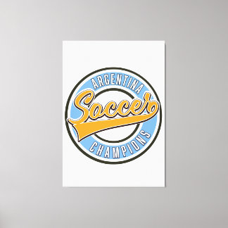 Argentina Soccer Champions Canvas Print