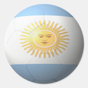 Argentina Soccer Classic Round Sticker