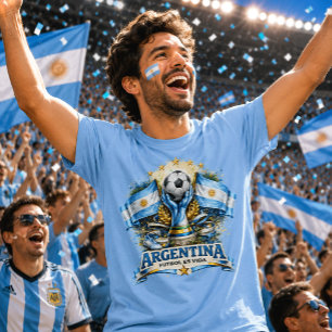 Argentina Soccer Fan Albiceleste Football Fútbol T-Shirt