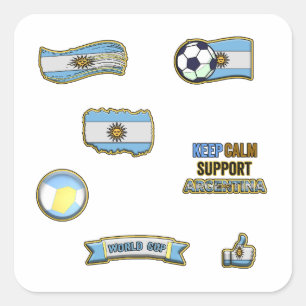 argentina soccer fan sticker pack