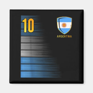 Argentina Soccer Fans Jersey Argentinian Flag Foot Magnet