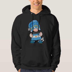 Argentina Soccer Gnome Argentinian Football Roots  Hoodie