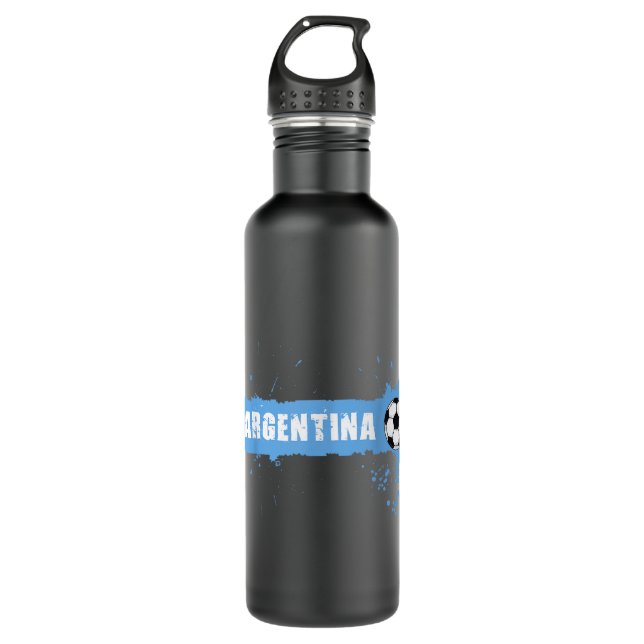 Argentina Soccer Jersey Football Argentina Futbol  710 Ml Water Bottle (Front)
