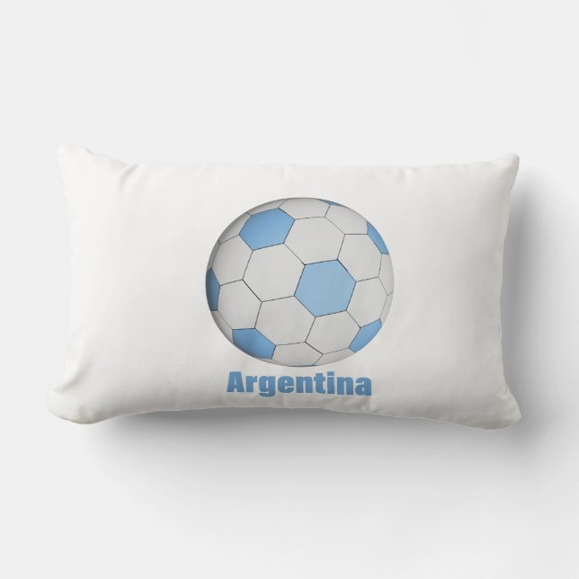 Argentina Soccer  Lumbar Cushion (Front)