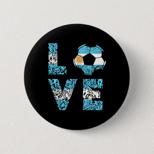 Argentina Soccer Team Argentina Love Ll Argentinia 6 Cm Round Badge