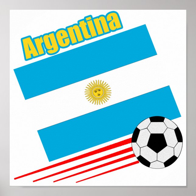 Argentina Soccer Team Poster (Front)