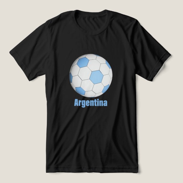 Argentina Soccer Tri-Blend Shirt (Design Front)