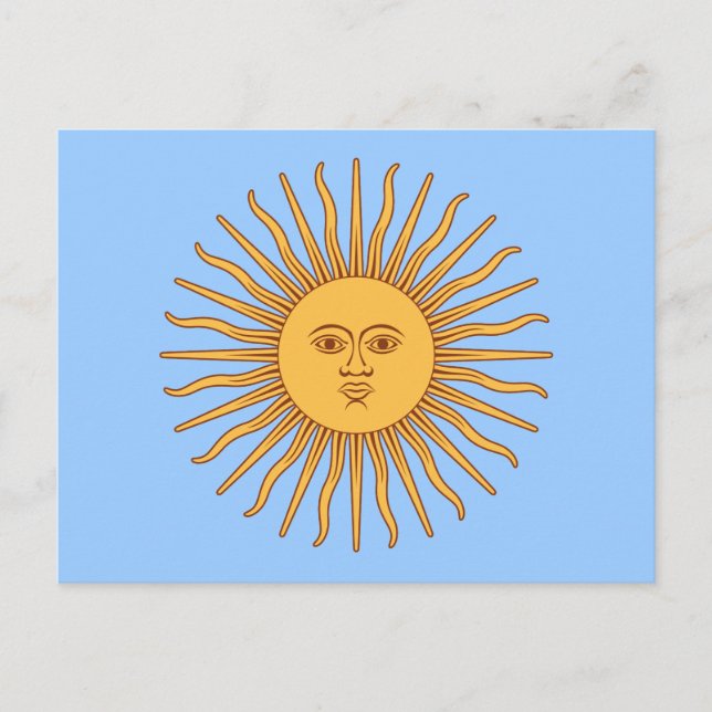 Argentina Sol de Mayo Postcard (Front)