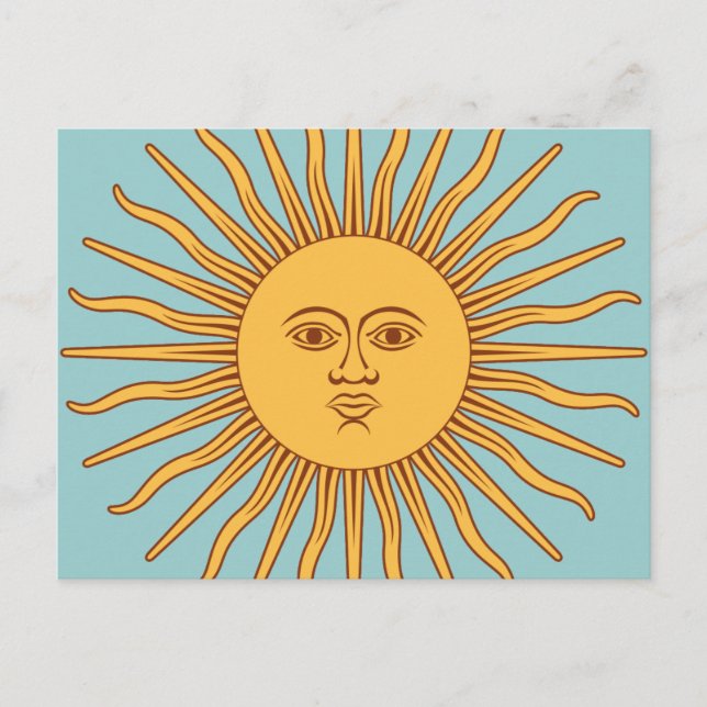Argentina "Sol de Mayo" Postcard (Front)