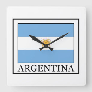 Argentina Square Wall Clock