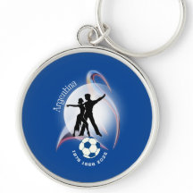 Argentina Tango-Soccer Keychain