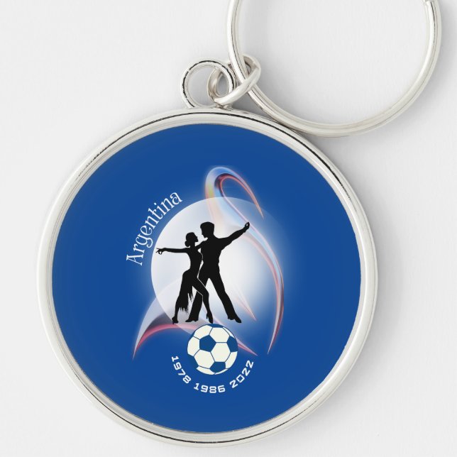 Argentina Tango-Soccer Keychain (Front)