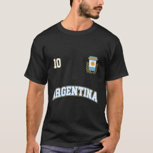 Argentina Team Sports Number 10 Soccer Argentinian T-Shirt