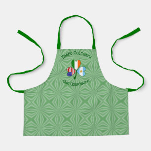 Argentina USA Irish Flag Shamrock Personalised Kid Apron