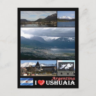Argentina - Ushuaia - I Love - Postcard