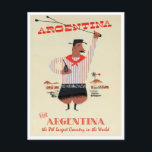 Argentina Vintage Travel Postcard<br><div class="desc">Argentina Vintage Travel Postcard</div>