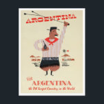Argentina Vintage Travel Postcard<br><div class="desc">Argentina Vintage Travel Postcard</div>