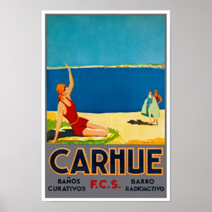 Argentina Vintage Travel Poster Restored