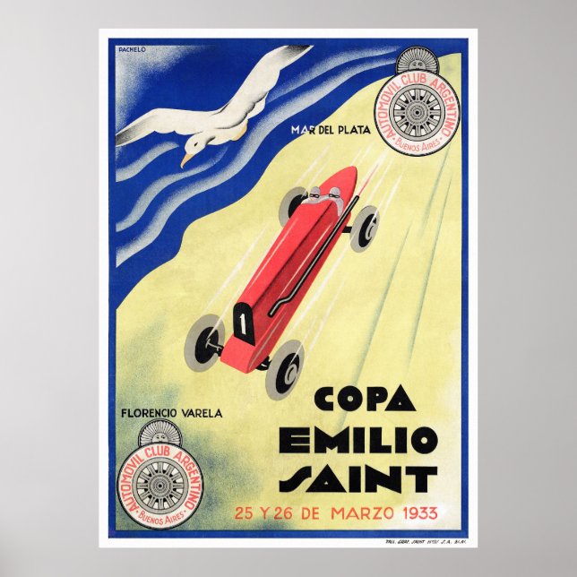 Argentina Vintage Travel Poster Restored (Front)