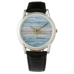 Argentina wooden flag watch