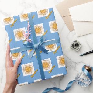 Argentina Wrapping Paper, Argentina Flag patriots Wrapping Paper