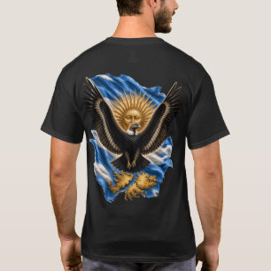 Argentine Andean Condor Malvinas Flag Sol de Mayo T-Shirt
