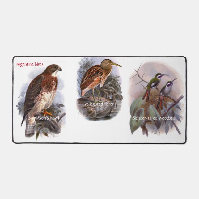 "Argentine Birds" Desk Mat (Front)