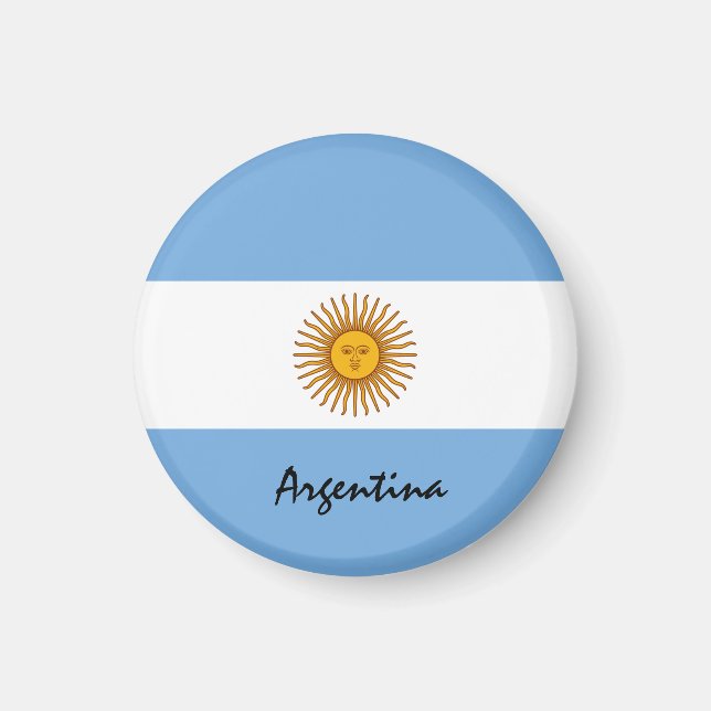 Argentine flag & Argentina - travel/sports fans Magnet (Front)